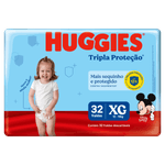 Fralda-Descartavel-Infantil-Huggies-Tripla-Protecao-XG-Pacote-32-Unidades