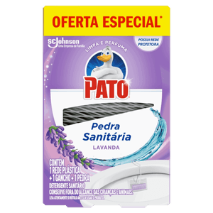 Detergente Sanitário Pedra Lavanda Pato Grátis 25% de Desconto