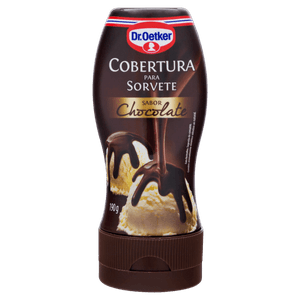 Cobertura para Sorvete Chocolate Dr. Oetker Squeeze 190g