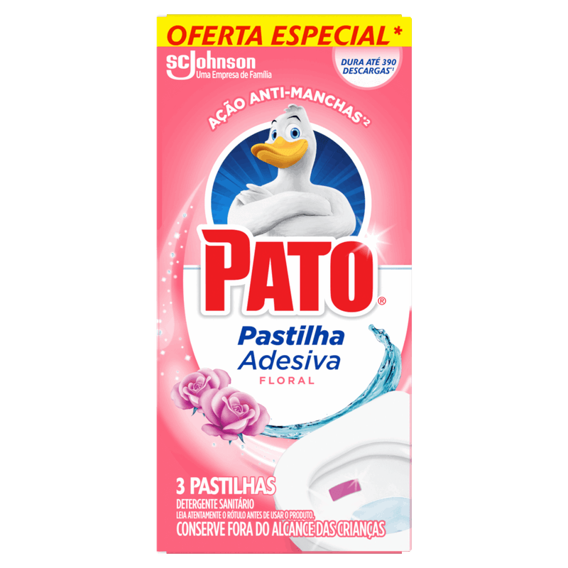 Detergente-Sanitario-Pastilha-Adesiva-Floral-Pato-3-Unidades-Gratis-20--de-Desconto