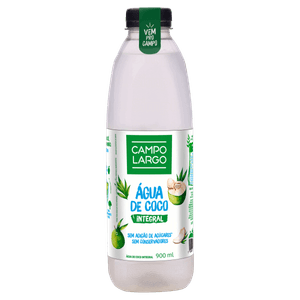 Água de Coco Integral Campo Largo Garrafa 900ml