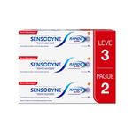 Pack-Creme-Dental-Sensodyne-Rapido-Alivio---Protecao-Duradoura-Caixa-90g-Cada-Leve-3-Pague-2-Unidades