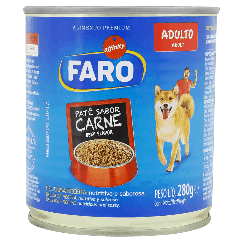 Pate-para-Caes-Adultos-Carne-Affinity-Faro-Lata-280g