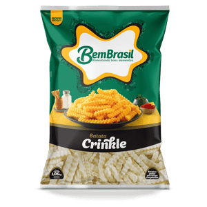 Batata Pré-Frita Crinkle Congelada Bem Brasil Pacote 1,05kg