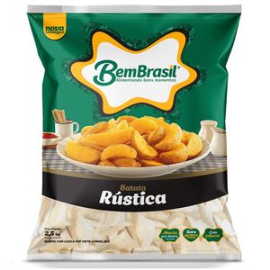 Batata Pré-Frita Rústica Congelada Bem Brasil Pacote 1,05kg