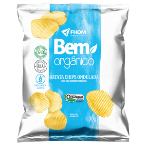 Chips de Batata Ondulada Bem Orgânico Pacote 30g