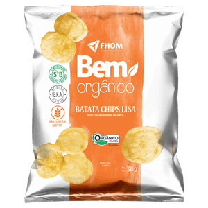 Batata Chips Lisa Orgânica Bem Orgânico Pacote 30g