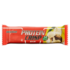 Barra de Proteína Leite Niño com Creme de Avelã Cobertura Chocolate ao Leite Integralmedica Protein Crisp Bar Pacote 45g