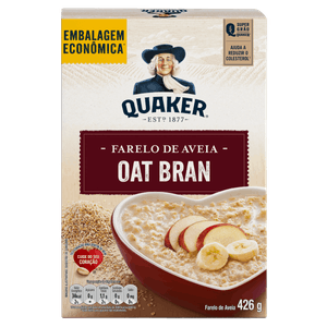 Farelo de Aveia Quaker Oat Bran Caixa 426g Embalagem Econômica