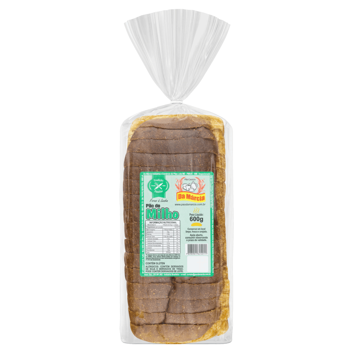 Pão Caseiro Milho Da Márcia Pacote 600g