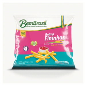 Batata Pré-Frita Palito Fininha Congelada Bem Brasil Pacote 700g