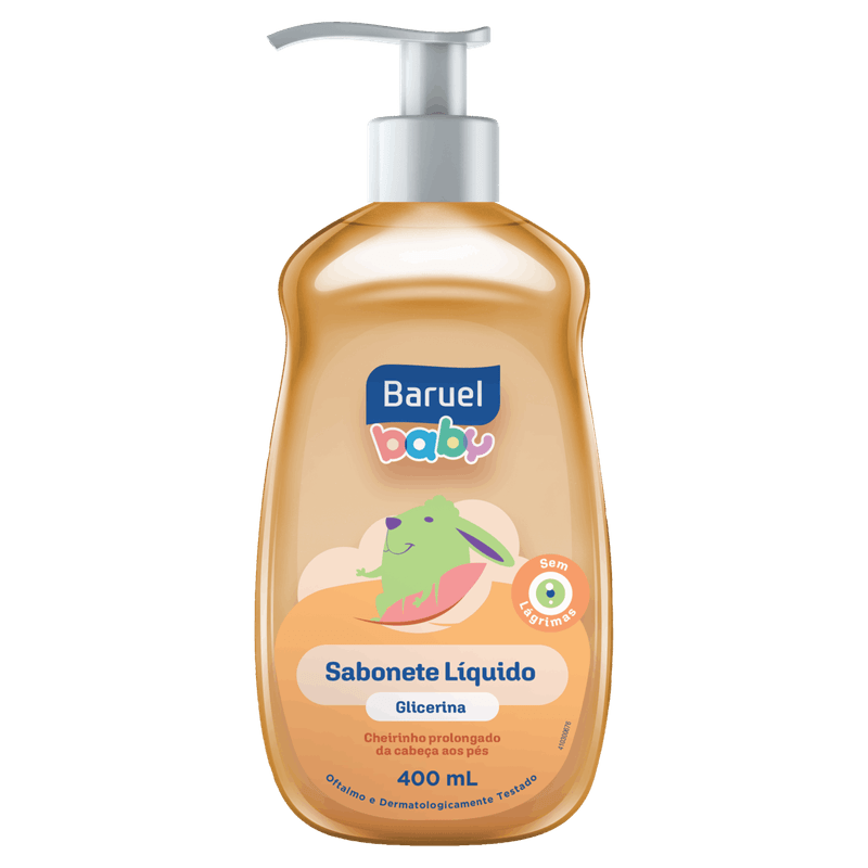 Sabonete-Liquido-com-Glicerina-da-Cabeca-aos-Pes-Baruel-Baby-Frasco-400ml