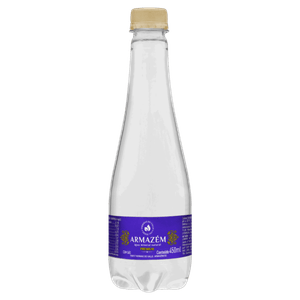 Água Mineral Natural com Gás Armazém Premium Garrafa 450ml