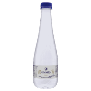 Água Mineral Natural sem Gás Armazém Premium Garrafa 450ml