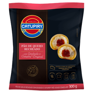 Pão de Queijo Congelado Recheio Goiabada e Catupiry Original Pacote 300g