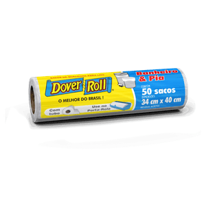 Saco para Lixo Pia e Banheiro 10l Dover Roll 50 Unidades