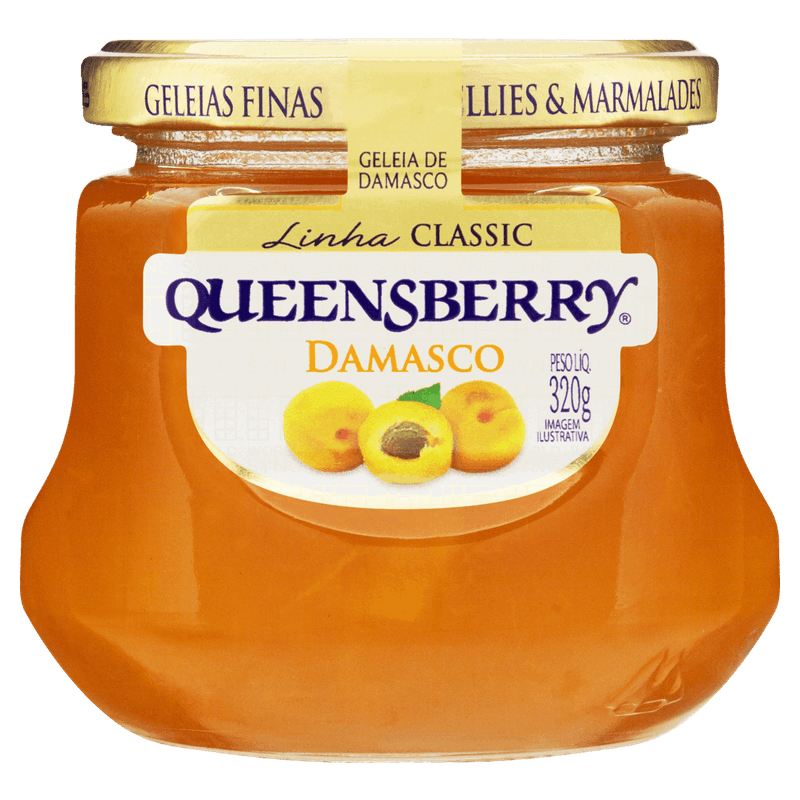 Geleia-Damasco-Queensberry-Classic-Vidro-320g