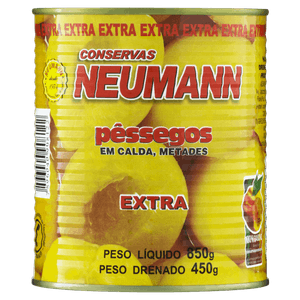 Pêssego em Calda Metades Neumann Extra Lata 450g