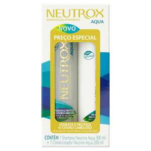 Kit Shampoo 300ml + Condicionador 200ml Neutrox Aqua