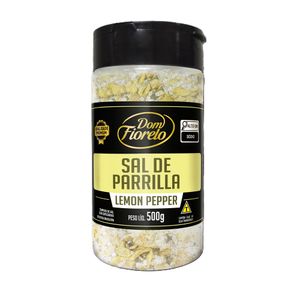 Sal de Parrilla Lemon Pepper Dom Fiorelo Premium Frasco 500g