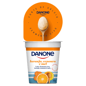 Iogurte Integral Laranja, Cenoura e Mel Danone Copo 160g