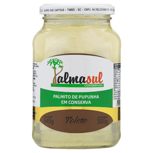 Palmito Pupunha em Conserva Tolete Palmasul Vidro 300g