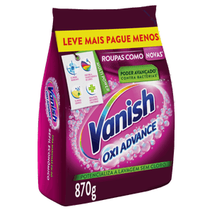 Tira-Manchas Pó Vanish Oxi Advance Pacote 870g Refil Econômico Leve Mais Pague Menos