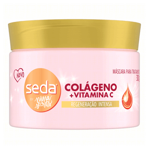 Máscara de Tratamento Seda by Niina Secrets Colágeno e Vitamina C Pote 300g