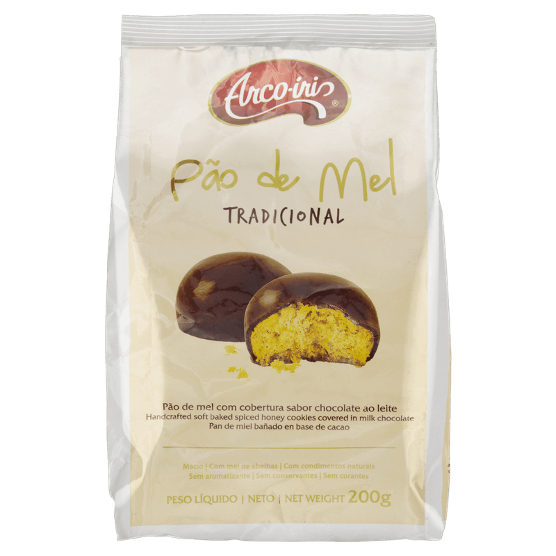 Pao-de-Mel-com-Cobertura-de-Chocolate-ao-Leite-Arco-Iris-Pacote-200g