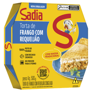 Torta Frango e Requeijão Sadia Caixa 500g