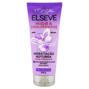 Creme Hidratação Noturna L´oréal Paris Elseve Hidra Hialurônico Bisnaga 200g