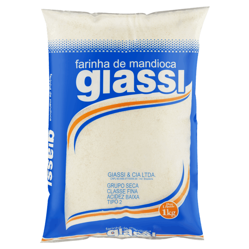 Farinha-de-Mandioca-Tipo-2-Giassi-Pacote-1kg