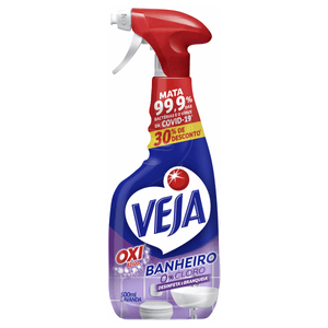 Desinfetante Banheiro Lavanda Veja Frasco 500ml Borrifador Grátis 30% de Desconto