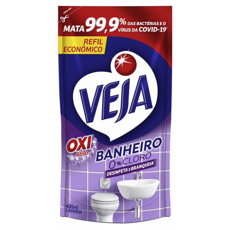 Desinfetante-Banheiro-Lavanda-Veja-Sache-400ml-Refil-Economico