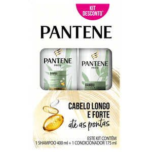 Kit Shampoo 400ml + Condicionador 175ml Pantene Bambu Nutre & Cresce