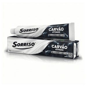 Gel Dental Carvão Ativado Sorriso Caixa 90g