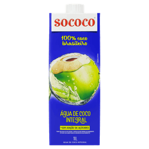 Água de Coco Integral Sococo Caixa 1l