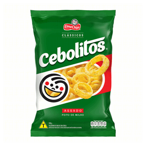 Salgadinho de Milho Elma Chips Cebolitos Clássicos Pacote 190g