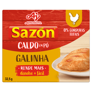 Caldo Pó Galinha Sazón Caixa 32,5g 5 Unidades