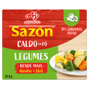 Caldo Pó Legumes Sazón Caixa 32,5g 5 Unidades