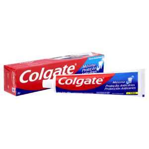 Creme Dental Menta Refrescante Colgate Máxima Proteção Anticáries Caixa 180g Tamanho Família