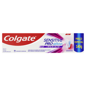 Creme Dental Colgate Sensitive Pro-Alívio Imediato Gengivas Caixa 140g