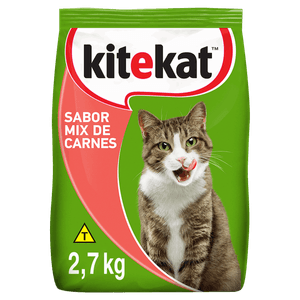 Alimento para Gatos Adultos Mix de Carnes Kitekat Pacote 2,7kg