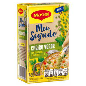 Tempero Granulado Cheiro Verde Maggi Meu Segredo Caixa 49g 7 Unidades