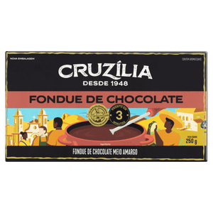 Fondue de Chocolate Meio Amargo Cruzília Caixa 250g