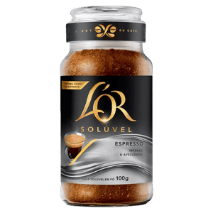 Café Solúvel em Pó Espresso L´or Vidro 100g