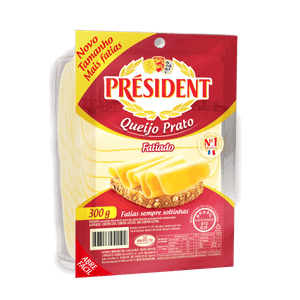 Queijo Prato Fatiado Président 300g