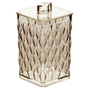 Porta-Algodão Acrílico Glamour Plasútil 285ml