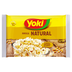 Pipoca para Micro-Ondas Natural Yoki Pacote 100g