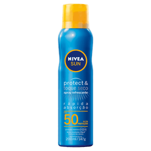 Protetor Solar Spray Protect & Toque Seco FPS 50 Nivea Sun Frasco 200ml